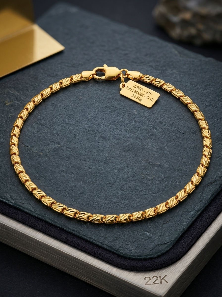 Gold bracelet for mens