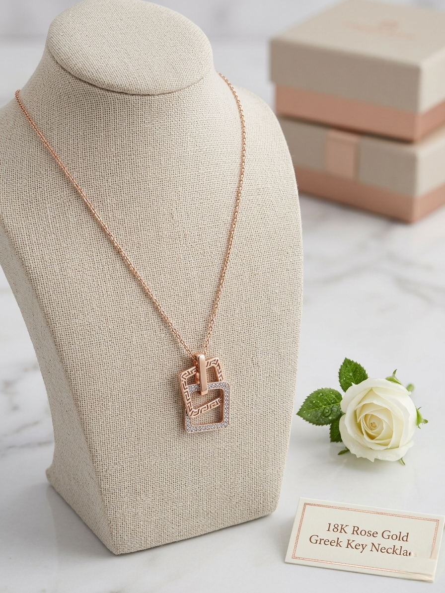 Gold pendant set for ladies