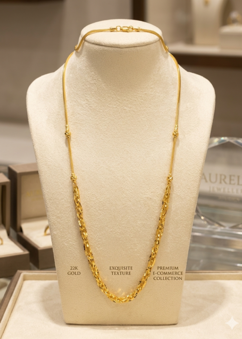 Gold necklace for ladies