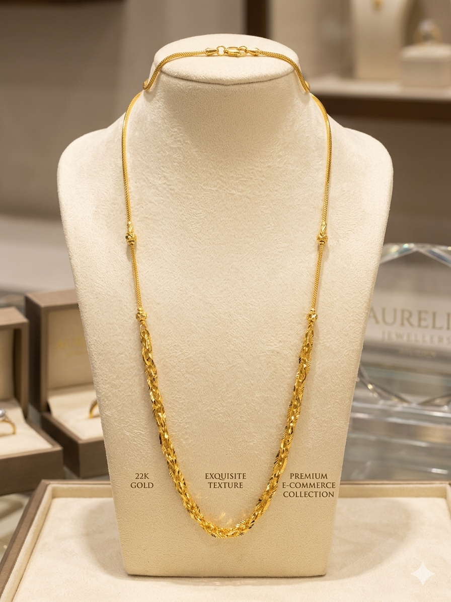 Gold necklace for ladies
