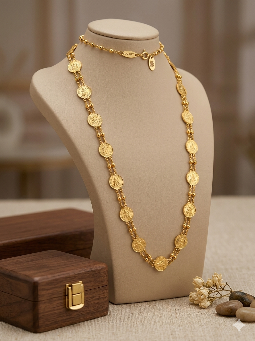 Gold necklace for ladies