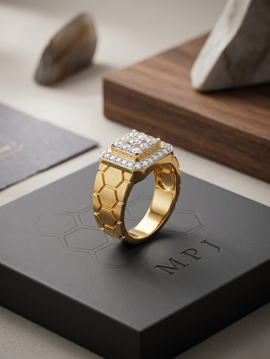 DIAMOND MENS RING